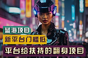【蓝海项目】新平台无脑搬运,翻身项目 门槛低 小白也能轻松上手 日入500+