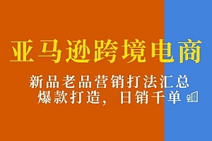 亚马逊跨境电商:新品老品营销打法汇总,爆款打造,日销千单