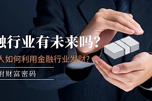 某付费文章:金融行业有未来吗?普通人如何利用金融行业发财?(附财富密码)