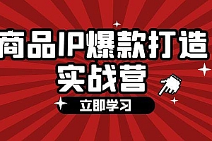 商品-IP爆款打造实战营【第四期】,手把手教你打造商品IP,爆款 不断