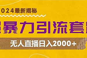 超暴力引流套路,无人直播日入2000+