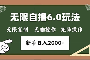 年底无限撸6.0新玩法,单机一小时18块,无脑批量操作日入2000+