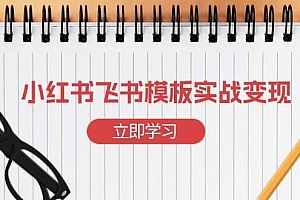 小红书飞书 模板实战变现:小红书快速起号,搭建一个赚钱的飞书模板