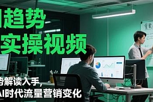 AI趋势与实操视频,从趋势解读入手,剖析AI时代流量营销变化