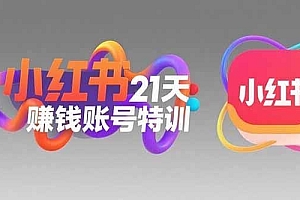 小红书21天赚钱账号特训:黄金定位技巧,高转粉文案创作,科学引流策略