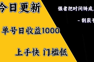 上手一天1000打底,正规项目,懒人勿扰