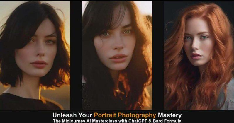 Midjourney v5 ChatGPT 和 Bard AI人工智能人像摄影大师班-15节-中英字幕-4 Midjourney v5 ChatGPT 和 Bard AI人工智能人像摄影大师班-15节-中英字幕-4