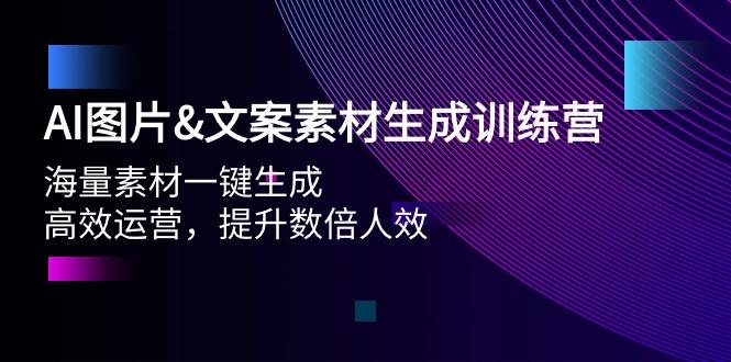 AI图片&文案素材生成训练营,海量素材一键生成 高效运营 提升数倍人效-1 AI图片&文案素材生成训练营,海量素材一键生成 高效运营 提升数倍人效-1