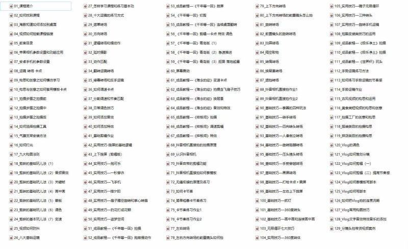 手机综合摄影技能课：学习手机拍摄技巧，用手机拍摄有品质短视频-126节-2