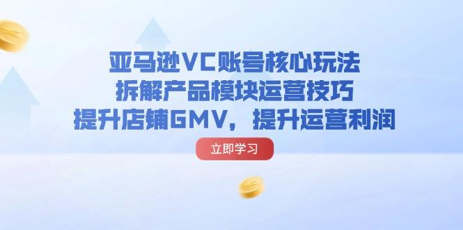 亚马逊VC账号核心玩法,拆解产品模块运营技巧,提升店铺GMV,提升运营利润-1 亚马逊VC账号核心玩法,拆解产品模块运营技巧,提升店铺GMV,提升运营利润-1
