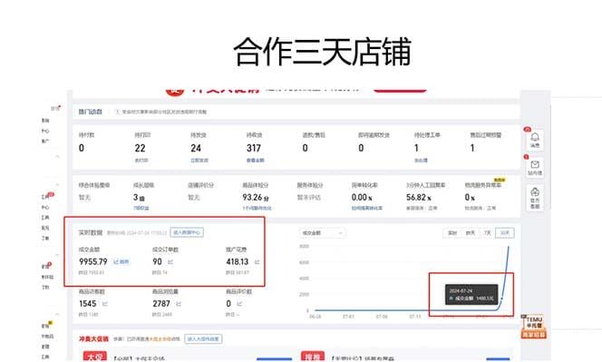 拼多多0成本开店，只合作不卖课不收费，0成本尝试，日赚千元+-3