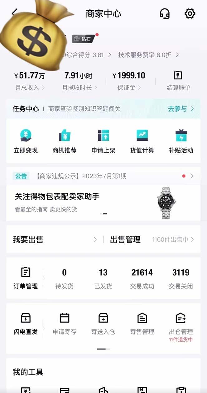 得物搬砖 一个被严重低估的长久项目   一单30—300+   实操已落地  月…-2