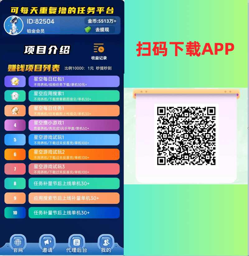 【首码】最强0撸聚合赚钱平台（独家资源）,单日单机100+，代理对接，扶持置顶-2