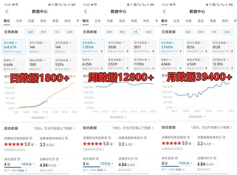 拼多多虚拟店掘金 单店日入500+ 可放大 ​副业首选项目 简单易上手-2