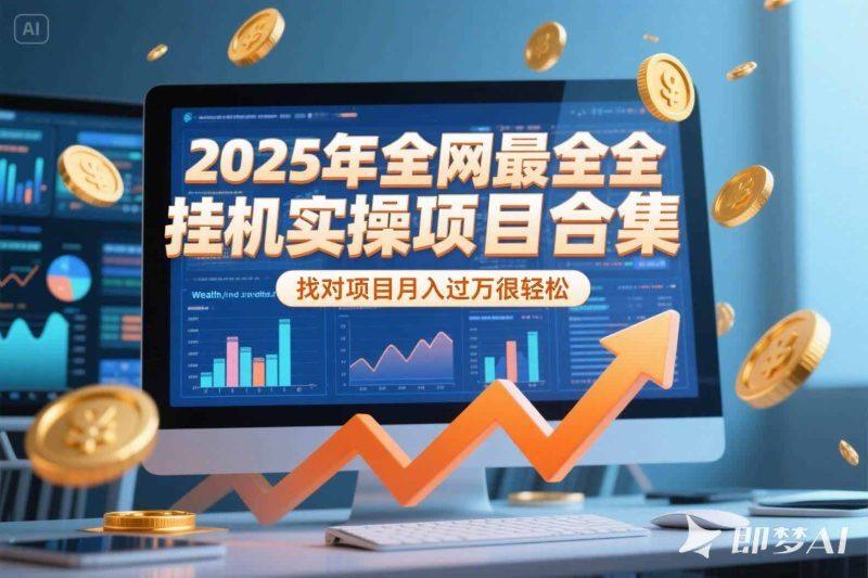 2025年挂机实操项目实操演练，挂机类型，AI直播类型，轻资产创业类型…