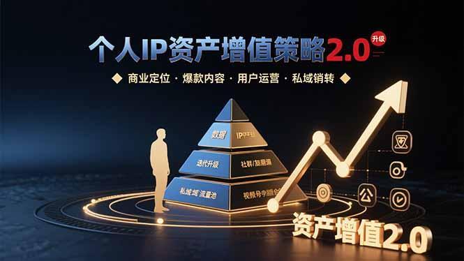 个人IP资产增值策略2.0 拆解商业定位/爆款内容/用户运营/私域销转四大模块-1