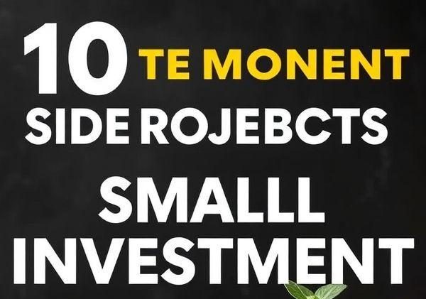 零成本启动!3个小投资副业项目让我月入过万