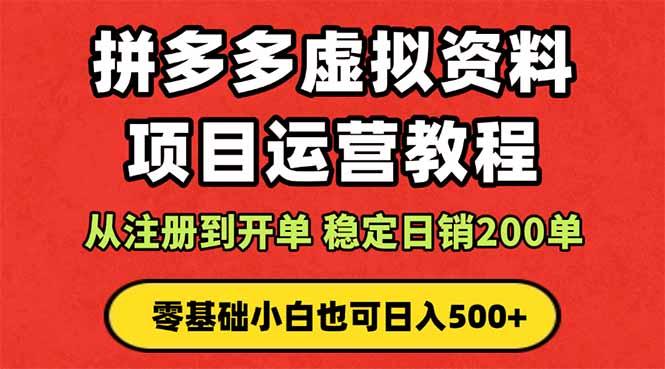 拼多多开店运营课程: 蓝海变现玩法,轻松实现睡后收入 零基础小白也可…-1 拼多多开店运营课程: 蓝海变现玩法,轻松实现睡后收入 零基础小白也可…-1