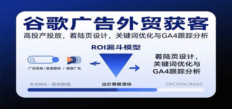 谷歌广告外贸获客,高投产投放,着陆页设计,关键词优化与GA4跟踪分析-1 谷歌广告外贸获客,高投产投放,着陆页设计,关键词优化与GA4跟踪分析-1