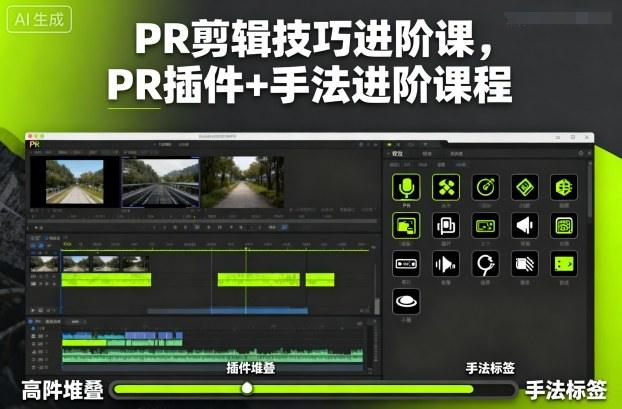 PR剪辑技巧进阶课,PR插件+手法进阶课程-1 PR剪辑技巧进阶课,PR插件+手法进阶课程-1