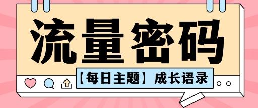 流量密码AI【每日主题】成长语录,抖音视频号可以轻松复制变现思路清晰-1 流量密码AI【每日主题】成长语录,抖音视频号可以轻松复制变现思路清晰-1