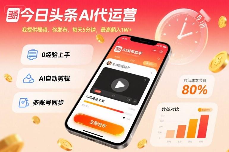 今日头条AI代运营,我提供视频,你发布,每天5分钟,最高躺入1W+【揭秘】-1 今日头条AI代运营,我提供视频,你发布,每天5分钟,最高躺入1W+【揭秘】-1