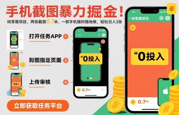 手机截图暴力掘金,两张截图0.7米,一部手机就能做,轻松日入3张【揭秘】-1 手机截图暴力掘金,两张截图0.7米,一部手机就能做,轻松日入3张【揭秘】-1