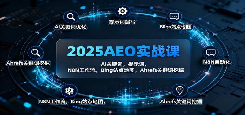 2025AEO实战课:AI关键词,提示词,N8N工作流,Bing站点地图,Ahrefs关键词挖掘-1 2025AEO实战课:AI关键词,提示词,N8N工作流,Bing站点地图,Ahrefs关键词挖掘-1