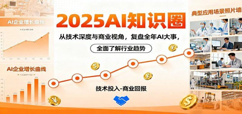 2025AI知识圈,从技术深度与商业视角,复盘全年AI大事,全面了解行业趋势-1 2025AI知识圈,从技术深度与商业视角,复盘全年AI大事,全面了解行业趋势-1