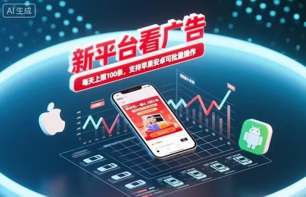 新台看广告,养好机一条5毛到5块,单机日入30到100,支持苹果安卓,可批量操作。-1 新台看广告,养好机一条5毛到5块,单机日入30到100,支持苹果安卓,可批量操作。-1