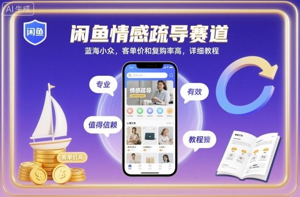 闲鱼情感疏导赛道,蓝海小众,客单价和复购率高,详细教程-1 闲鱼情感疏导赛道,蓝海小众,客单价和复购率高,详细教程-1