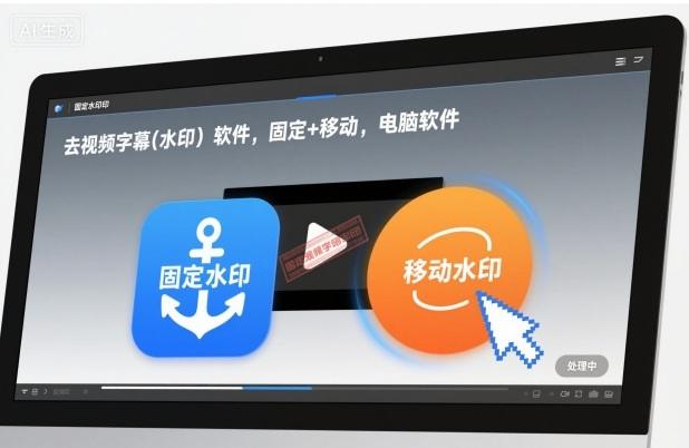 去视频字幕(水印）软件，固定+移动，电脑软件