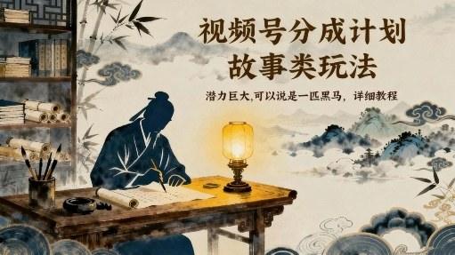 视频号分成计划,故事类玩法,潜力巨大,可以说是一匹黑马,详细教程-1 视频号分成计划,故事类玩法,潜力巨大,可以说是一匹黑马,详细教程-1