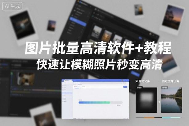 图片批量高清软件+教程,快速让模糊照片秒变高清-1 图片批量高清软件+教程,快速让模糊照片秒变高清-1