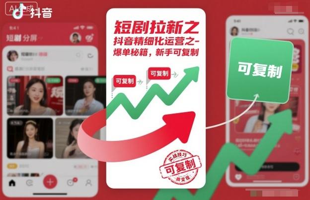 短剧拉新之抖音精细化运营之爆单秘籍,新手可复制-1 短剧拉新之抖音精细化运营之爆单秘籍,新手可复制-1