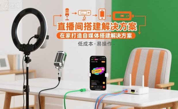 直播间搭建解决方案,在家打造自媒体搭建解决方案-1 直播间搭建解决方案,在家打造自媒体搭建解决方案-1