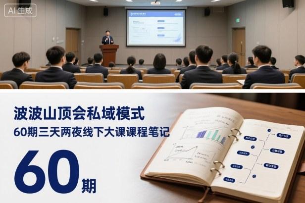 波波山顶会私域模式60期三天两夜线下大课课程笔记(文档)-1 波波山顶会私域模式60期三天两夜线下大课课程笔记(文档)-1