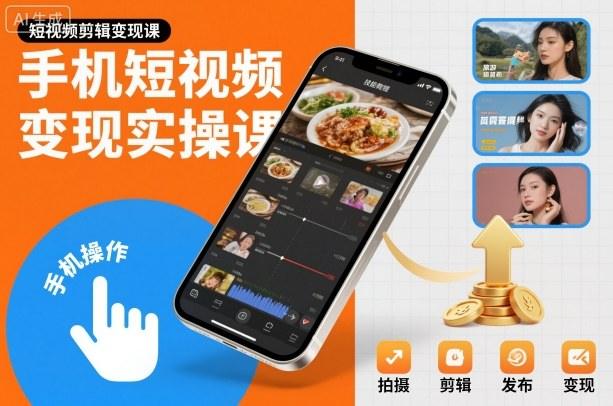 手机短视频变现实操课,短视频剪辑变现课-1 手机短视频变现实操课,短视频剪辑变现课-1