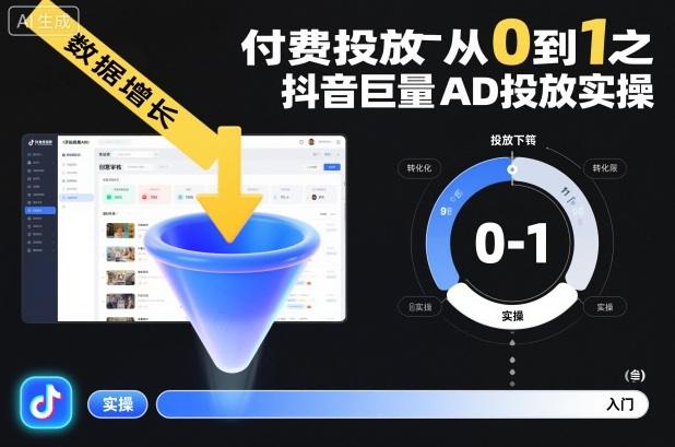 付费投放从0到1之抖音巨量AD投放实操-1 付费投放从0到1之抖音巨量AD投放实操-1