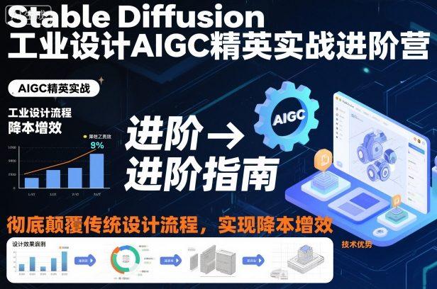 Stable Diffusion工业设计AIGC精英实战进阶营,彻底颠覆传统设计流程,实现降本增效-1 Stable Diffusion工业设计AIGC精英实战进阶营,彻底颠覆传统设计流程,实现降本增效-1