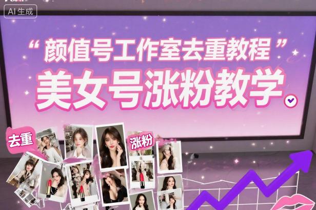颜值号工作室去重教程,美女号涨粉教学-1 颜值号工作室去重教程,美女号涨粉教学-1