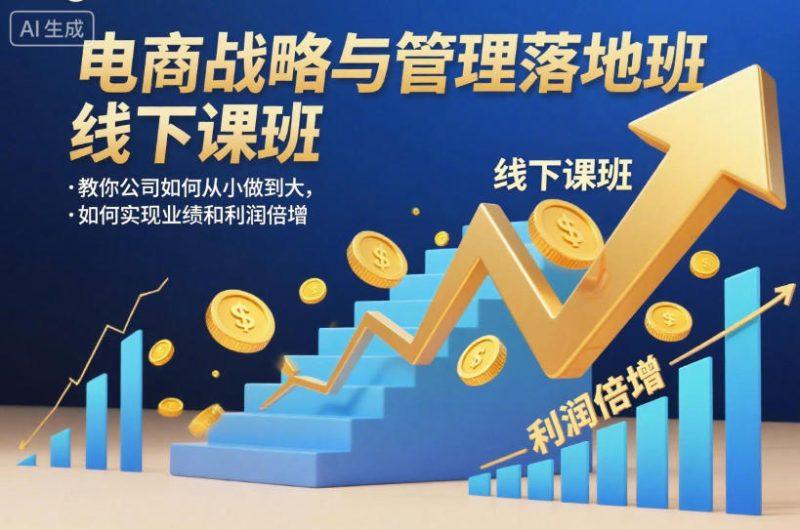 电商战略与管理落地班线下课,教你公司如何从小做到大,如何实现业绩和利润倍增【录音】-1 电商战略与管理落地班线下课,教你公司如何从小做到大,如何实现业绩和利润倍增【录音】-1