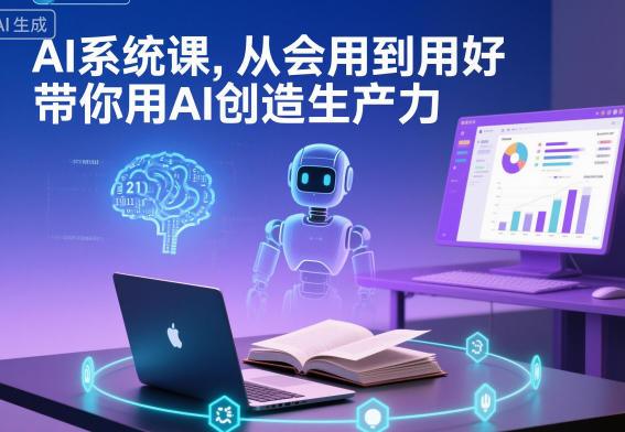AI系统课,从会用到用好,带你用AI创造生产力-1 AI系统课,从会用到用好,带你用AI创造生产力-1