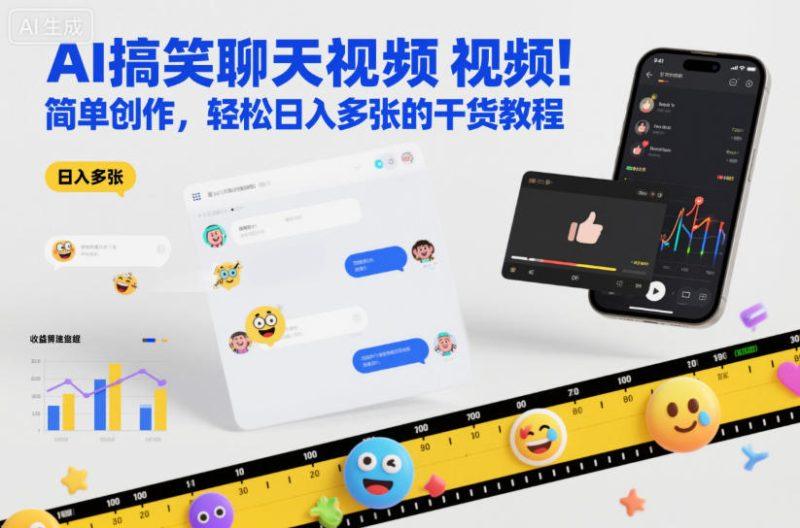 AI搞笑聊天视频,简单创作,轻松日入多张的干货教程-1 AI搞笑聊天视频,简单创作,轻松日入多张的干货教程-1