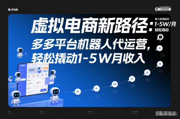 虚拟电商新路径:多多平台机器人代运营,轻松撬动1-5W月收入【揭秘】-1 虚拟电商新路径:多多平台机器人代运营,轻松撬动1-5W月收入【揭秘】-1