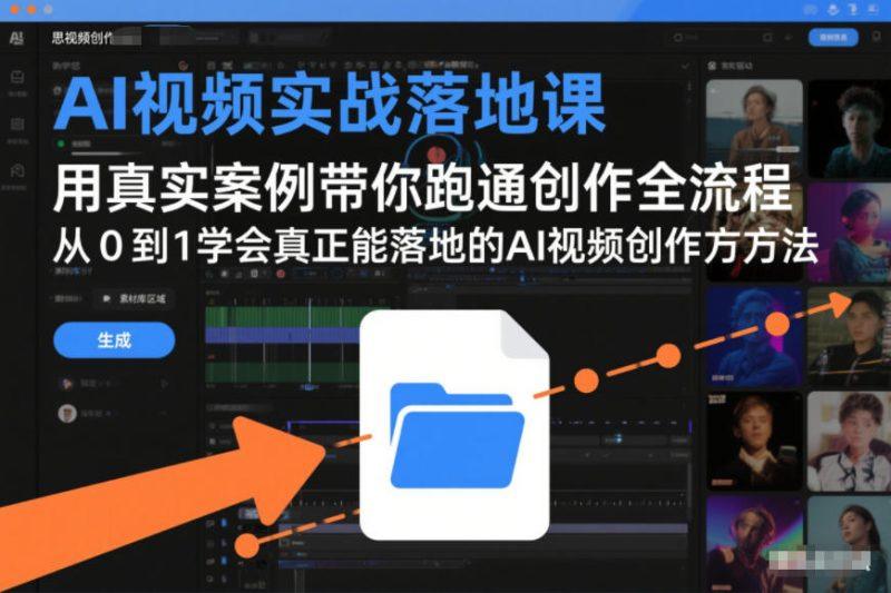 AI视频实战落地课，用真实案例带你跑通创作全流程，从0到1学会真正能落地的AI视频创作方法-2