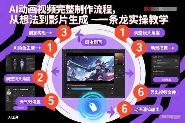 AI动画视频完整制作流程，从想法到影片生成一条龙实操教学-2