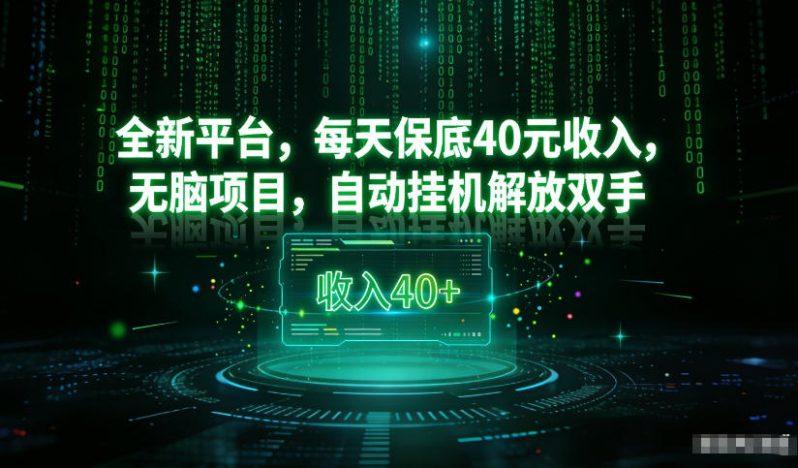 最新看广平台，每天保底30-4米，无脑项目，自动挂G解放双手【揭秘】-2