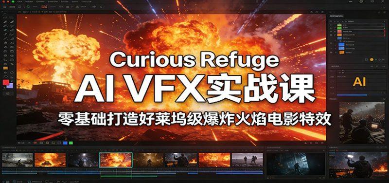 Curious Refuge AI VFX实战课，零基础打造好莱坞级爆炸火焰电影特效-1