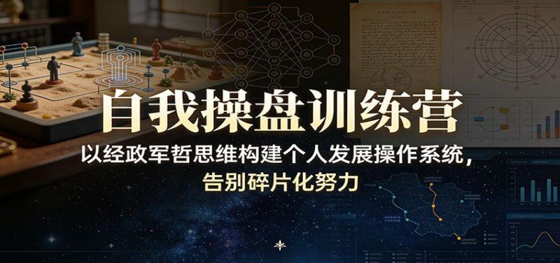 自我操盘训练营:以经政军哲思维构建个人发展操作系统,告别碎片化努力-1 自我操盘训练营:以经政军哲思维构建个人发展操作系统,告别碎片化努力-1